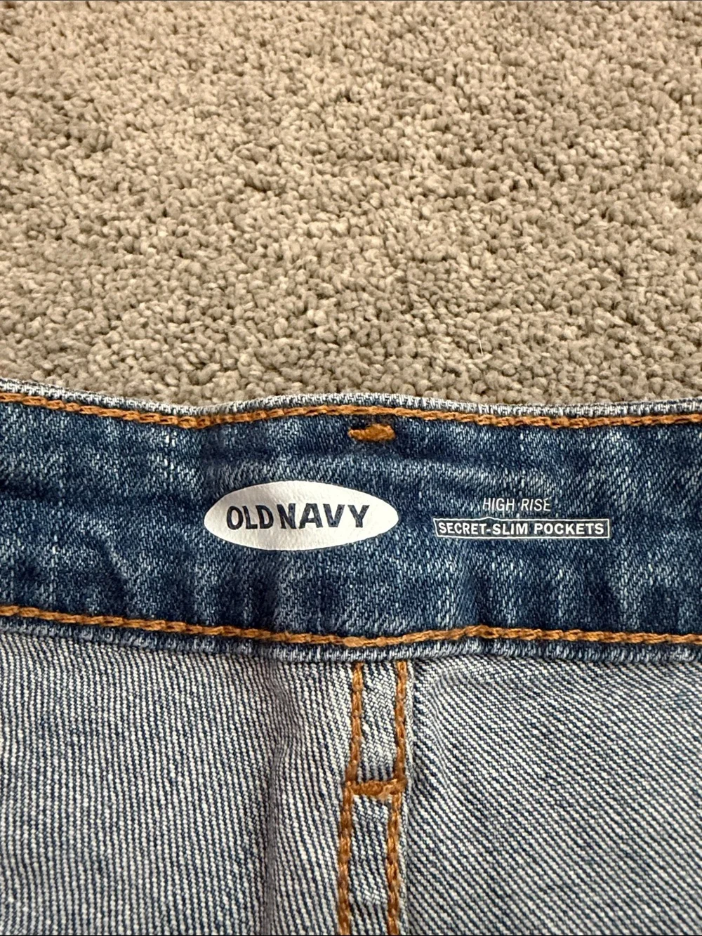Old Navy Light Blue Button-Front Denim Shorts